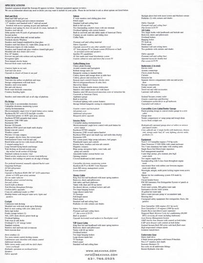 Seavana 60 Specification Brochure