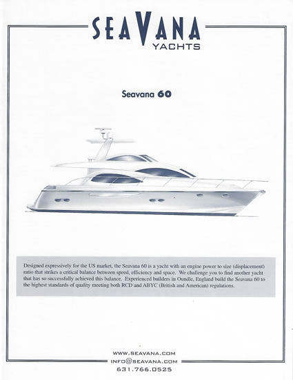 Seavana 60 Specification Brochure