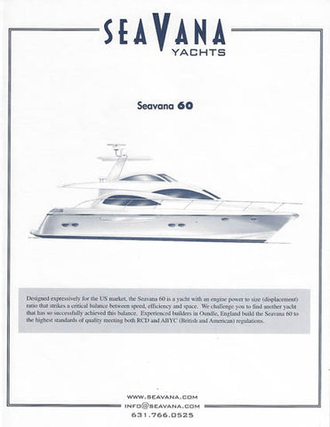 Seavana 60 Specification Brochure
