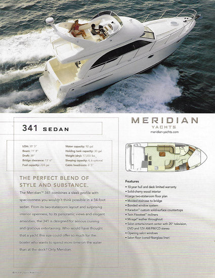 Meridian 341 Sedan Brochure