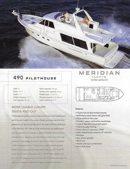 Meridian 490 Pilothouse Brochure