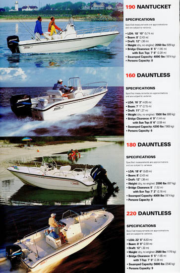 Boston Whaler 2004 Abbreviated Brochure