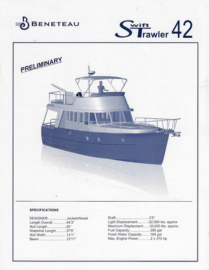 Beneteau Swift Trawler 42 Specification Brochure