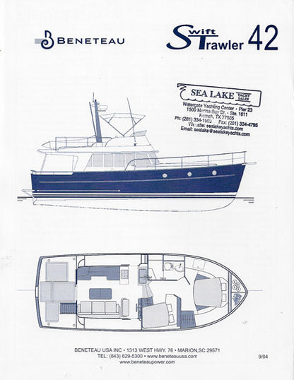 Beneteau Swift Trawler 42 Specification Brochure