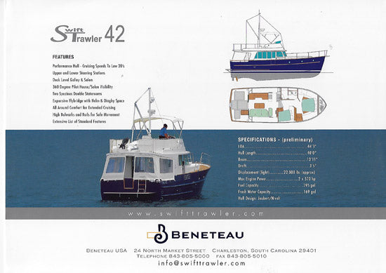 Beneteau Swift Trawler 42 Brochure