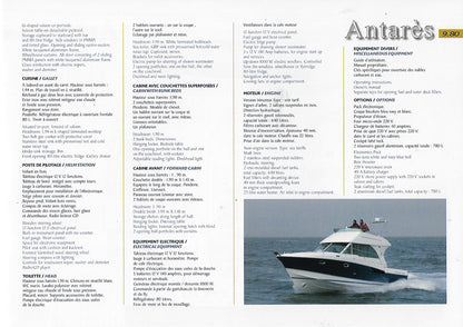 Beneteau Antares 9.80 Specification Brochure