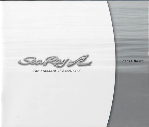 Sea Ray 2004 Sport Boats Brochure