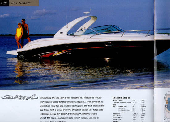 Sea Ray 2004 Sport Cruisers Brochure