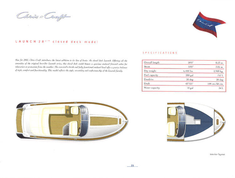 Chris Craft 2002 Hard Bound Brochure