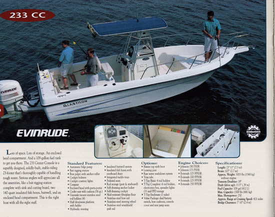 Glastron 2004 Sport Fisherman Brochure