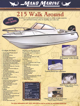 Mako 215 Walk Around Brochure