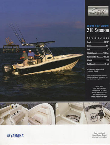 Scout 210 Sportfish Brochure