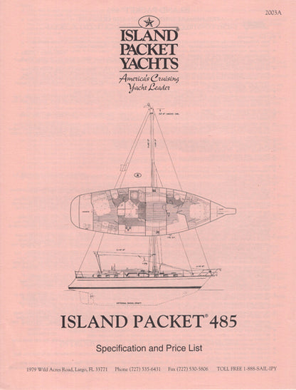 Island Packet 485 Specification Brochure