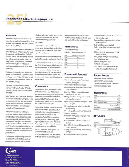 C-Dory 25 Brochure