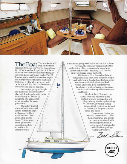 Pearson 27 Brochure
