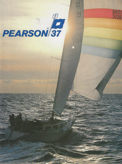 Pearson 37 Motorboating & Sailing Magazine Reprint Brochure