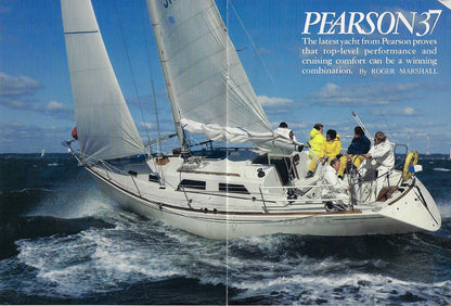 Pearson 37 Motorboating & Sailing Magazine Reprint Brochure