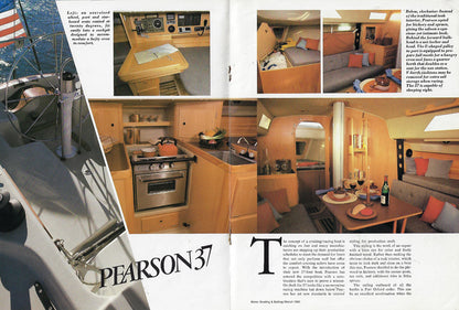 Pearson 37 Motorboating & Sailing Magazine Reprint Brochure