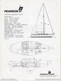 Pearson 37 Motor Boating & Sailing Magazine Reprint Brochure