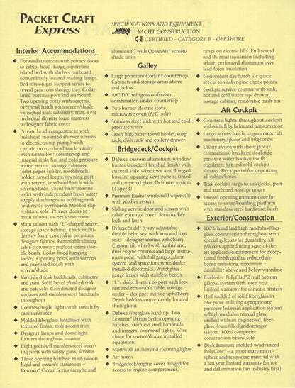 Packet Craft 360 Express Specification Brochure