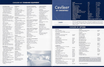 Cavileer 48 Specification Brochure