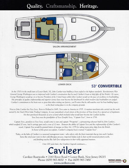 Cavileer 53 Specification Brochure