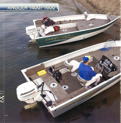 2004 crest family fish boat accessories PONTOONS FISHERMAN 25 FT TitanShield Premium 900D Pontoon Cover by EliteShield Seal Skin Crestliner Boat Covers Fish Hawk 1750 DC With Port Troll Motor (2004) are our best boat covers providing waterproof Crestliner 2004 Fishing Brochure