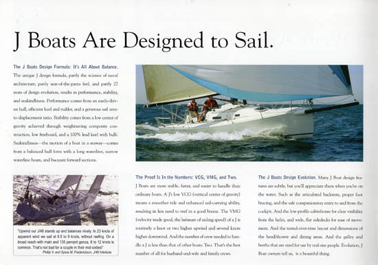 J Boats 2004 Brochure