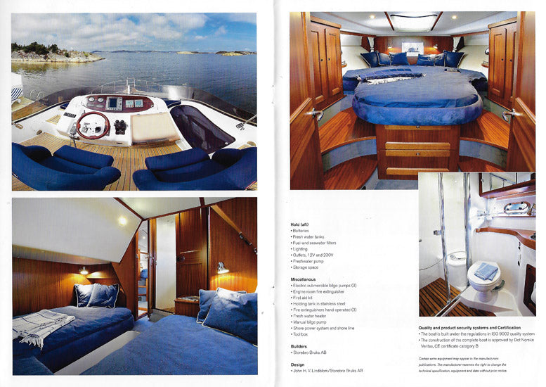Storebro Royal Cruiser 410 Commander Specification Brochure - 2003