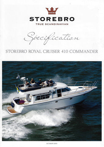 Storebro Royal Cruiser 410 Commander Specification Brochure - 2003