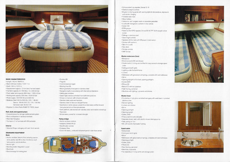 Storebro Royal Cruiser 465 Biscay Specification Brochure - 2003