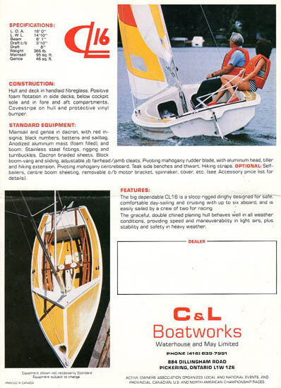 C&L Boatworks Brochure