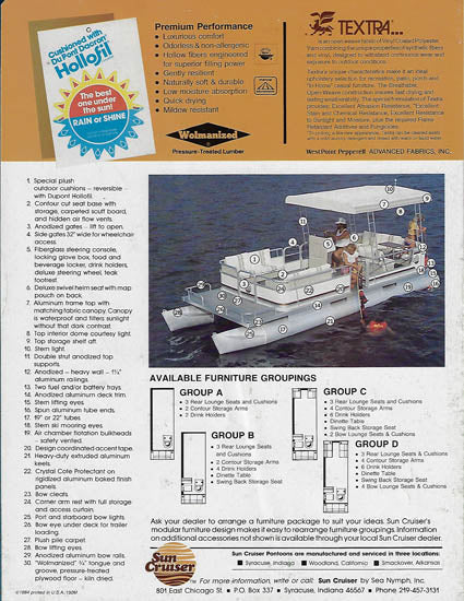 Sea Nymph 1985 Suncruiser Brochure