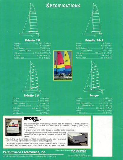 Prindle 1990s Catamaran Brochure