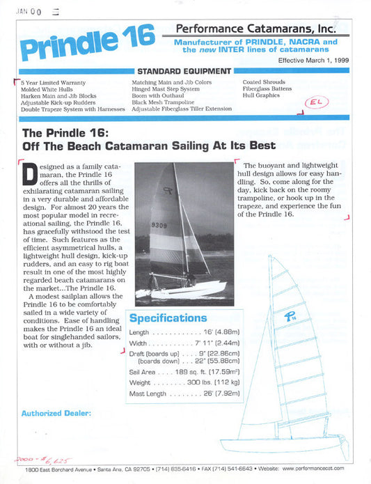 Prindle 16 & Escape Specification Brochure