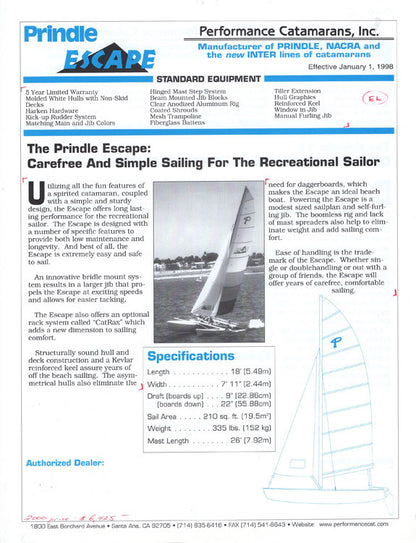 Prindle 16 & Escape Specification Brochure