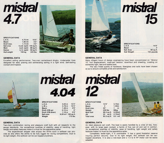 Mistral 1980s Brochure