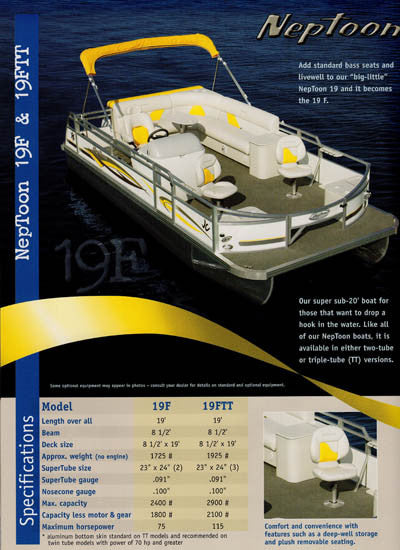 JC 2004 Neptoon Pontoon Brochure