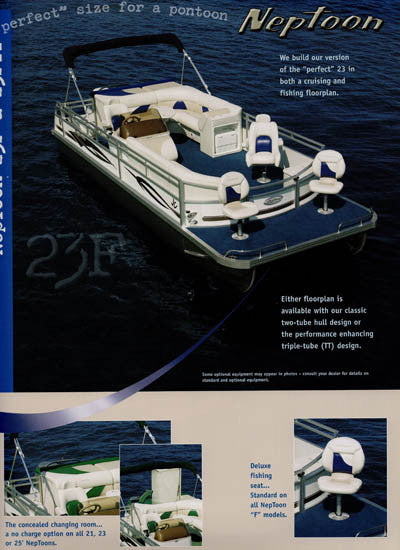 JC 2004 Neptoon Pontoon Brochure – SailInfo I boatbrochure.com