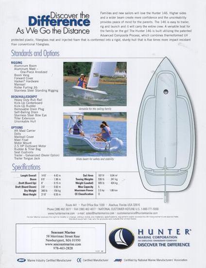 Hunter 146 Brochure