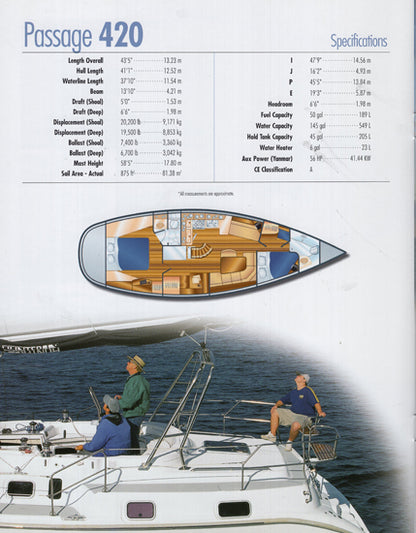 Hunter 420 & 456 Passage Brochure