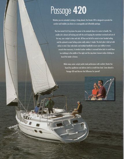 Hunter 420 & 456 Passage Brochure