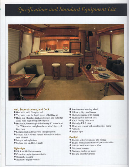 Hampton 558 Pilothouse Motor Yacht Brochure