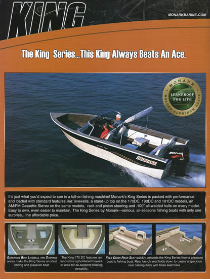 Monark 2004 Fishing & Pontoon Brochure