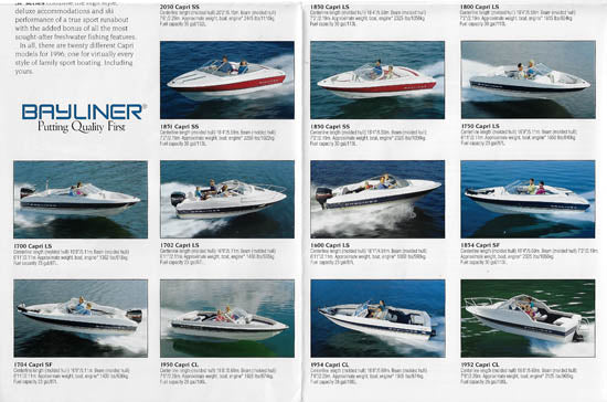 Bayliner 1996 Full Line Brochure