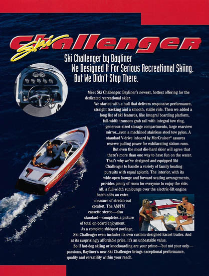 Bayliner 1996 Ski Challenger Brochure