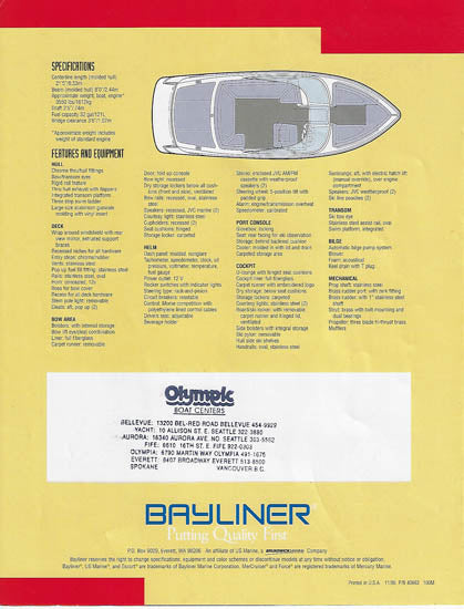 Bayliner 1996 Ski Challenger Brochure