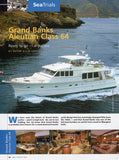 Grand Banks Aleutian 64 Sea Magazine Reprint Brochure