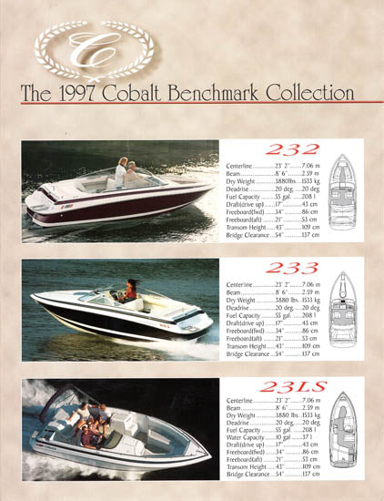 Cobalt 1997 Brochure