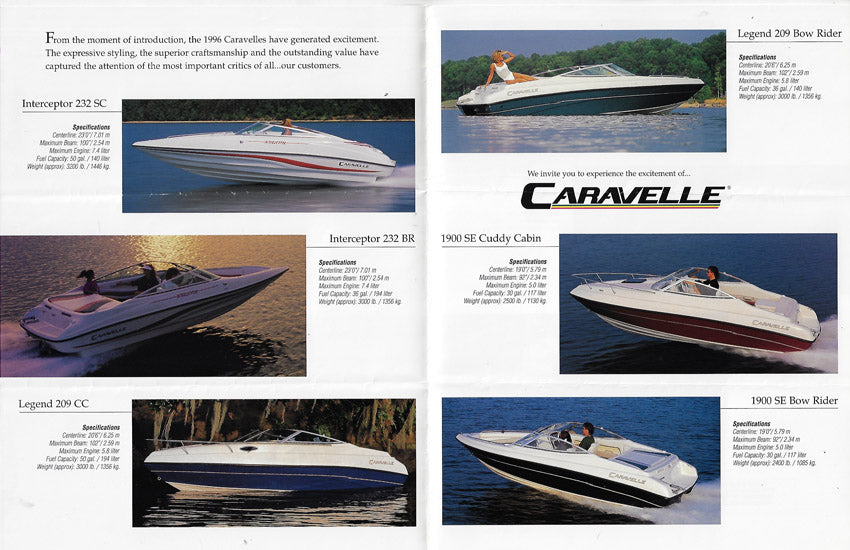 Caravelle 1996 Abbreviated Brochure